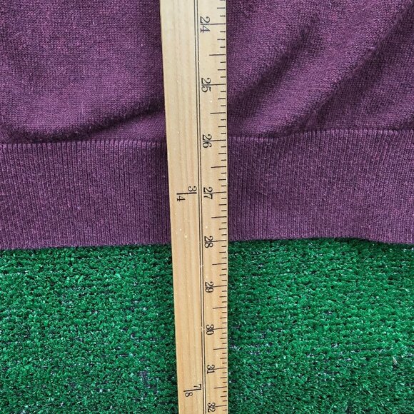 Greg Norman Sweater Mens Large Maroon Pullover 1/4 Zip Golf Preppy Casual - Picture 5 of 7
